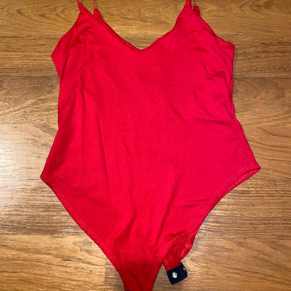 Red bodysuit